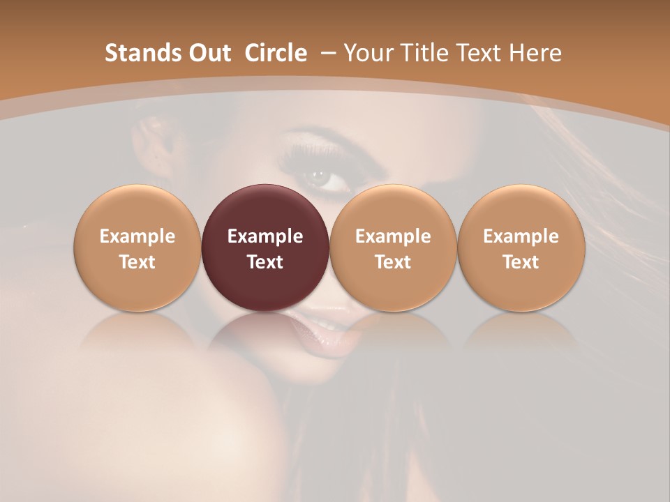 A Beautiful Woman With Long Hair Powerpoint Presentation PowerPoint Template