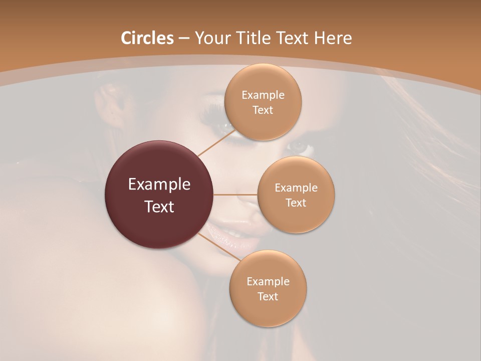 A Beautiful Woman With Long Hair Powerpoint Presentation PowerPoint Template