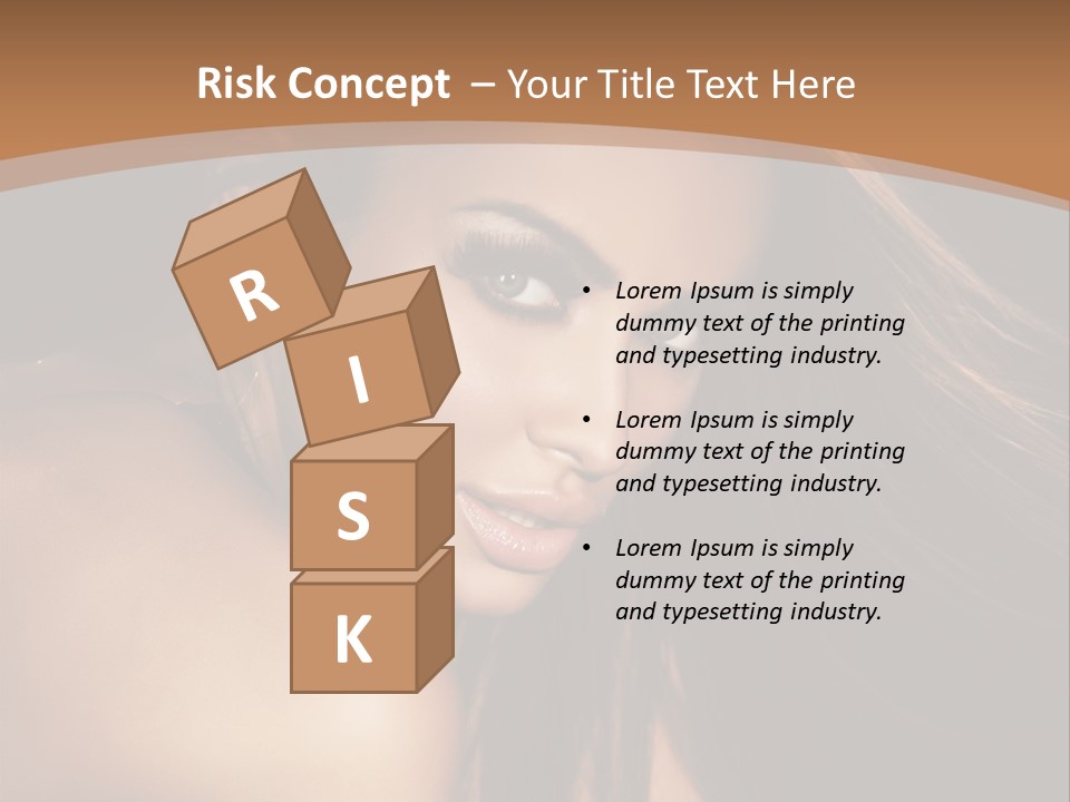 A Beautiful Woman With Long Hair Powerpoint Presentation PowerPoint Template