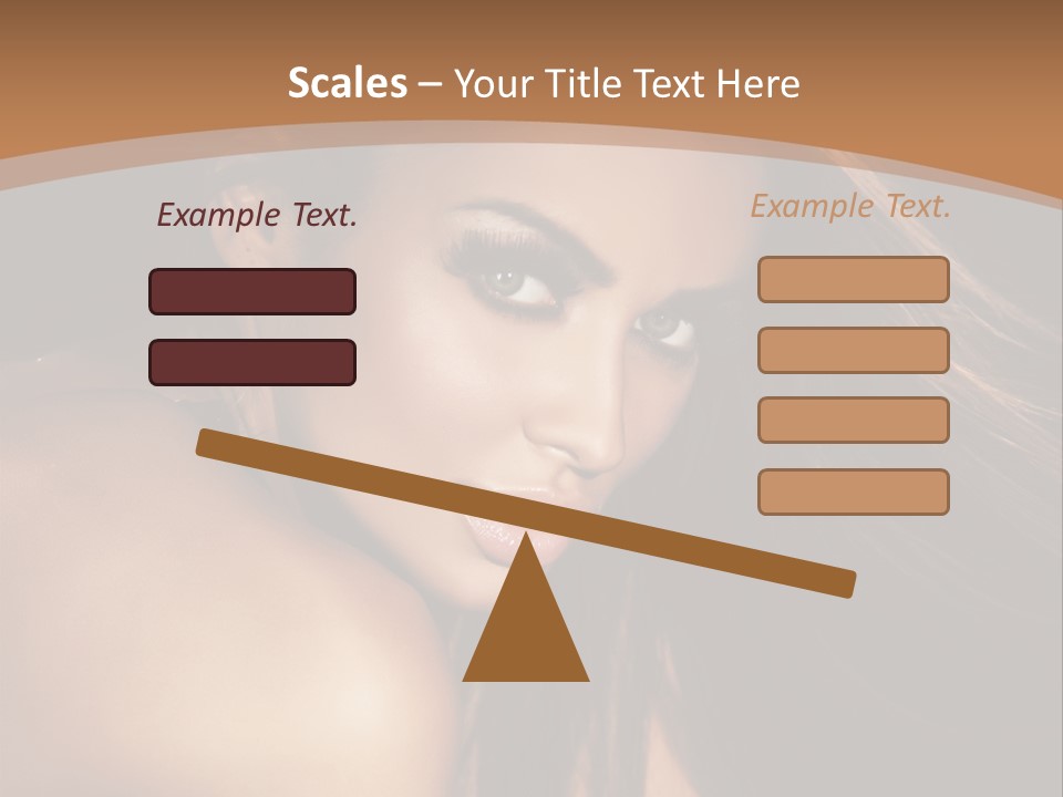 A Beautiful Woman With Long Hair Powerpoint Presentation PowerPoint Template