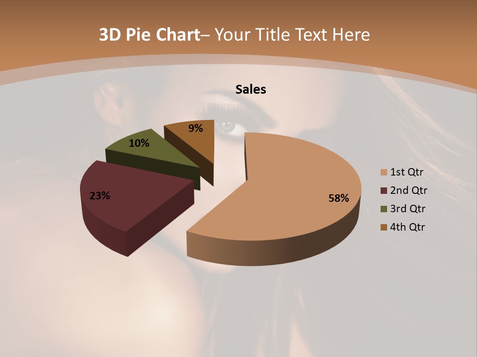 A Beautiful Woman With Long Hair Powerpoint Presentation PowerPoint Template