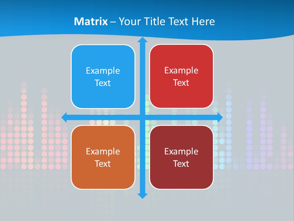 A Colorful Sound Wave On A Black Background PowerPoint Template