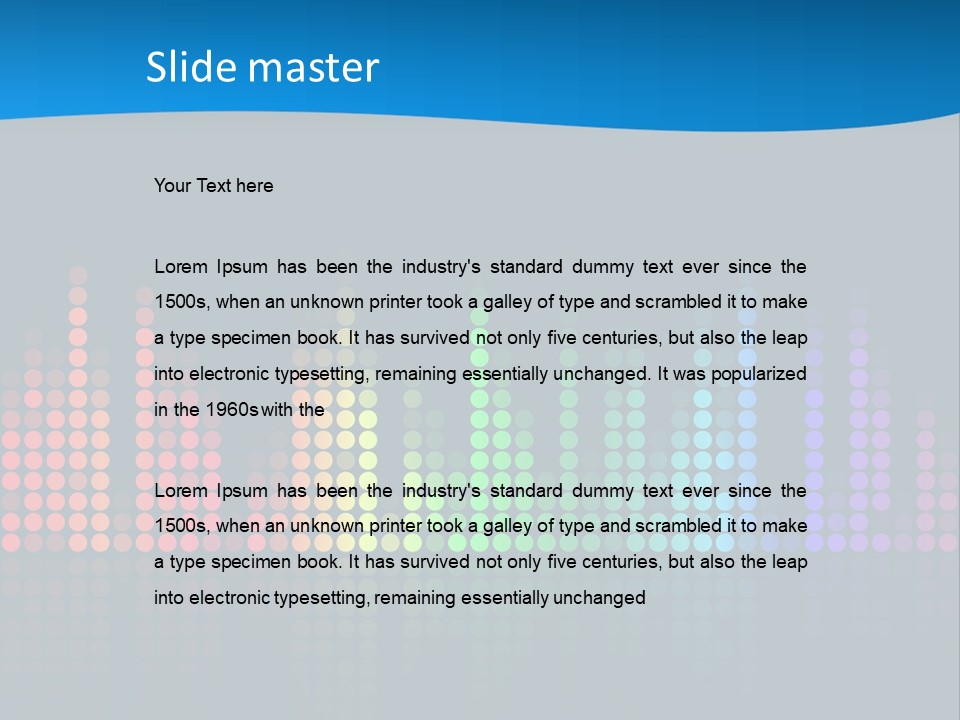 A Colorful Sound Wave On A Black Background PowerPoint Template
