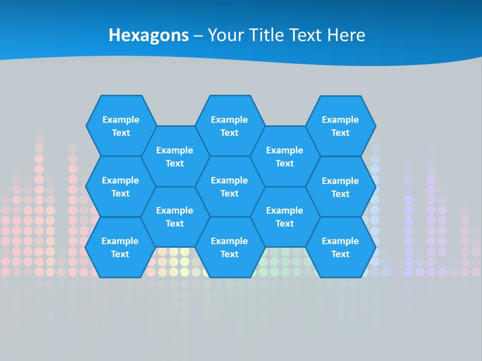 A Colorful Sound Wave On A Black Background PowerPoint Template