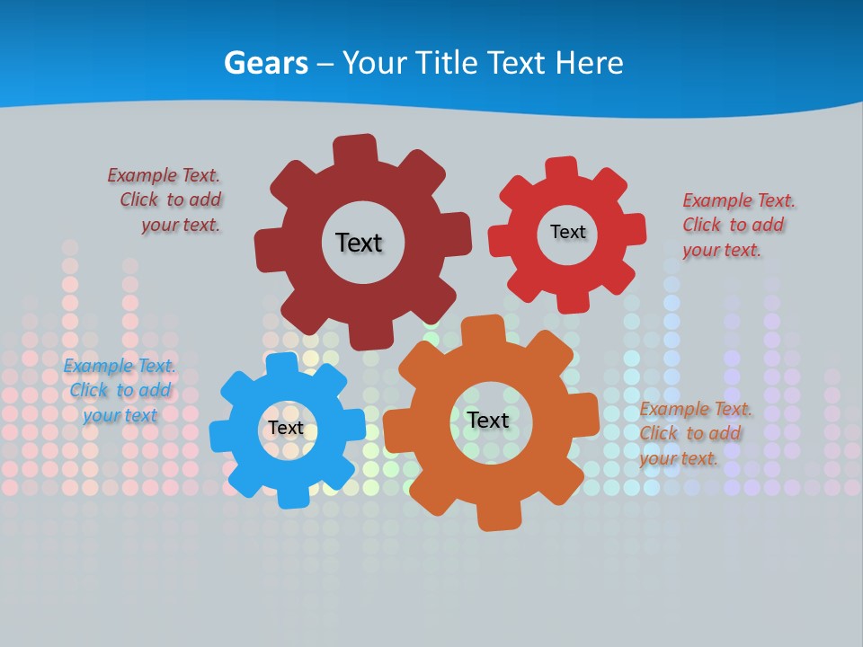 A Colorful Sound Wave On A Black Background PowerPoint Template