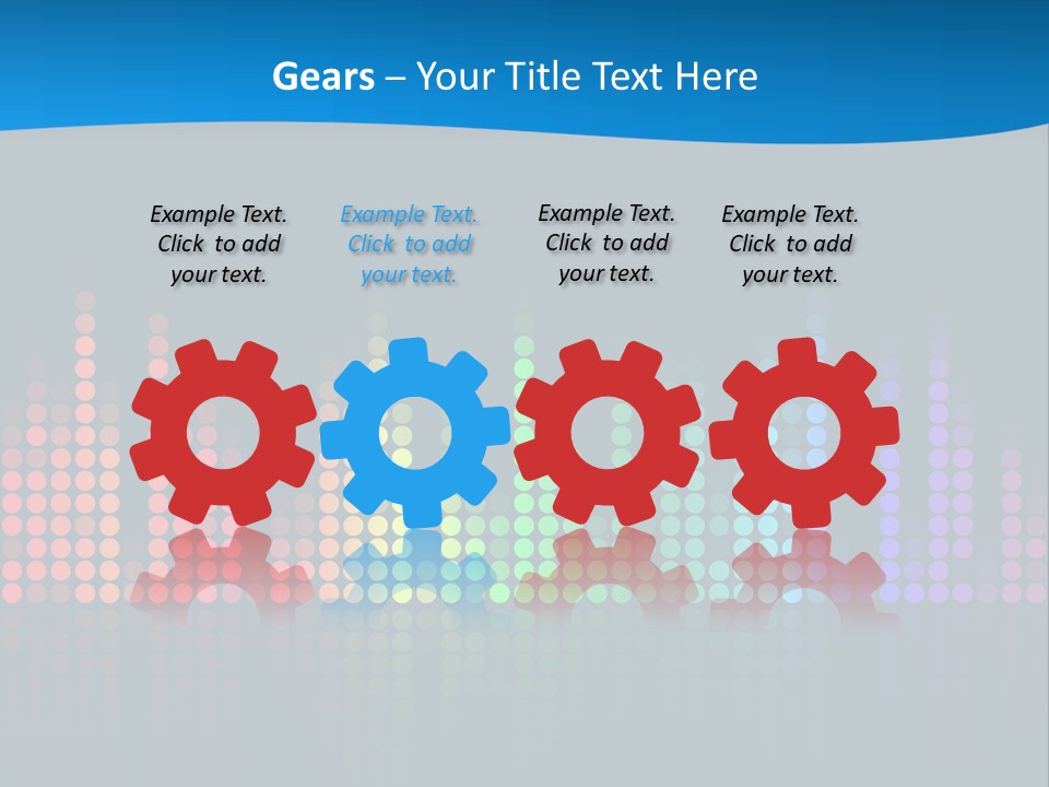 A Colorful Sound Wave On A Black Background PowerPoint Template