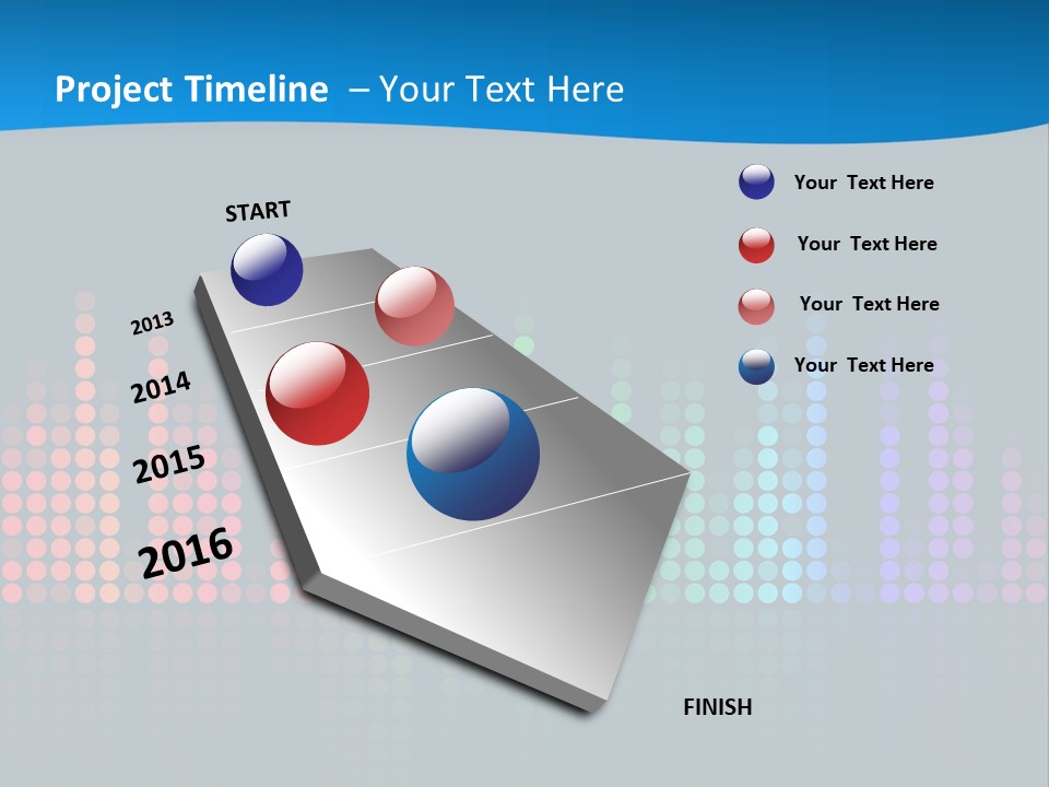A Colorful Sound Wave On A Black Background PowerPoint Template