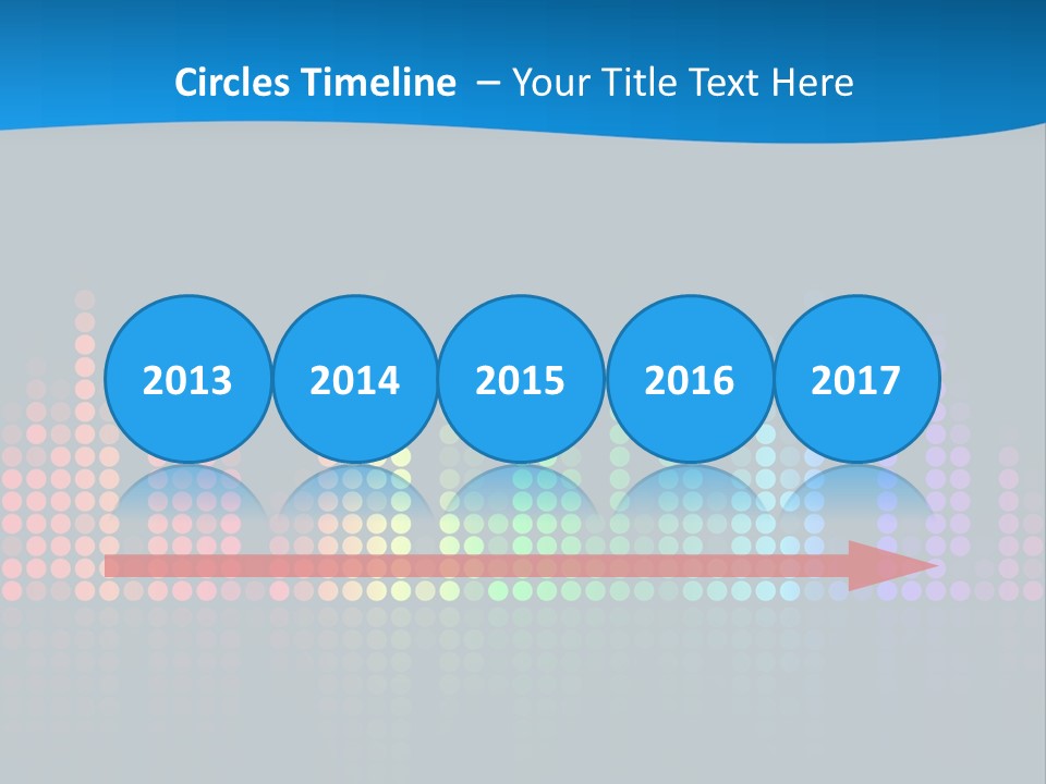 A Colorful Sound Wave On A Black Background PowerPoint Template