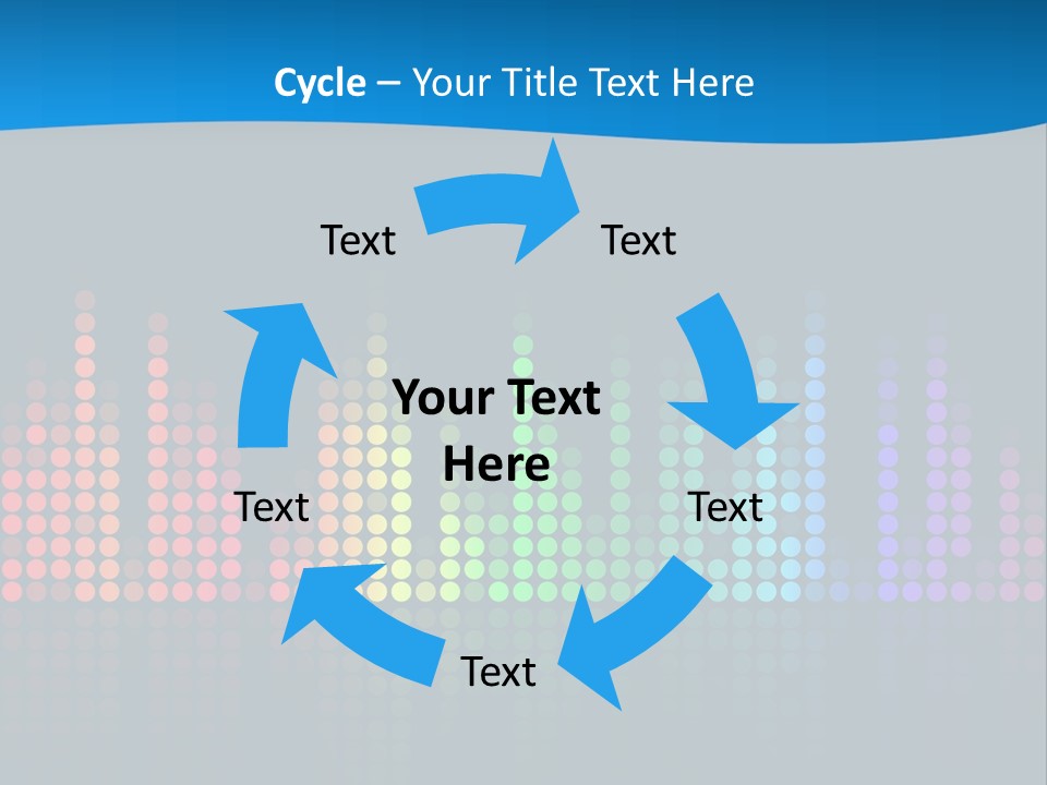 A Colorful Sound Wave On A Black Background PowerPoint Template