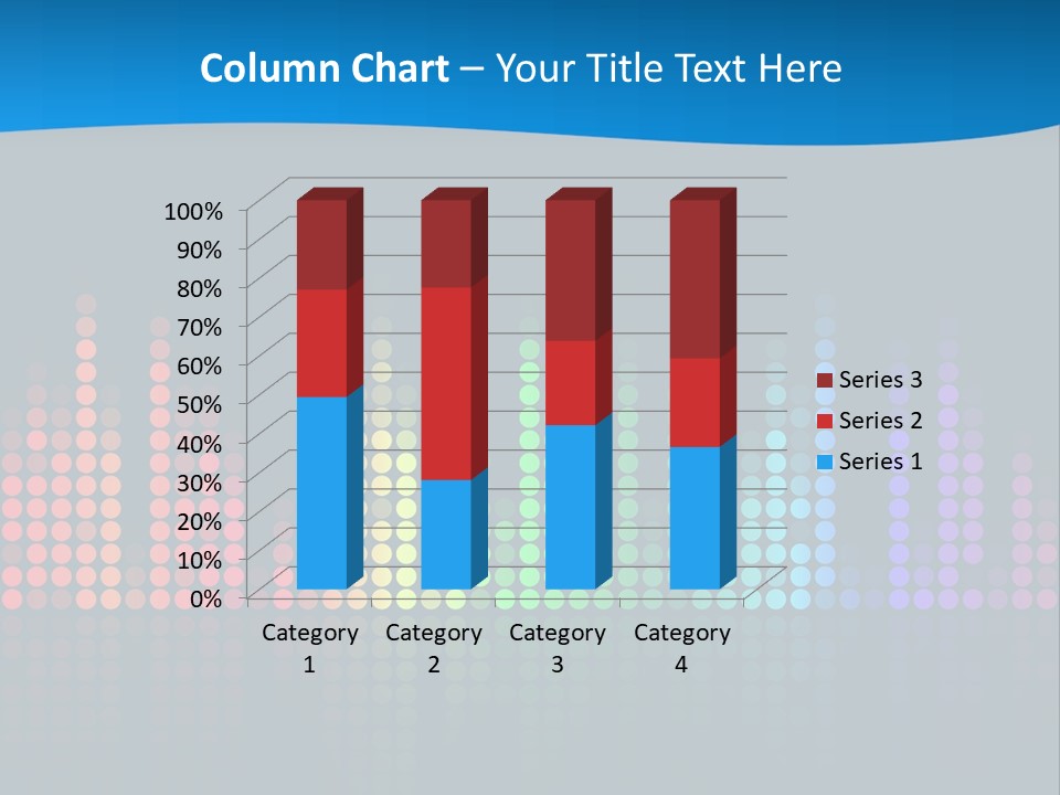 A Colorful Sound Wave On A Black Background PowerPoint Template