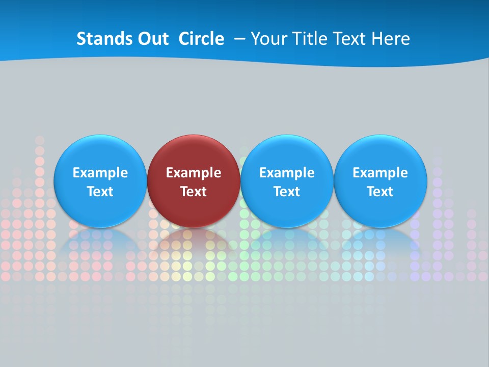 A Colorful Sound Wave On A Black Background PowerPoint Template