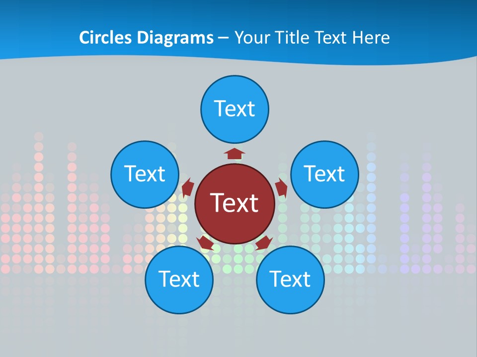 A Colorful Sound Wave On A Black Background PowerPoint Template