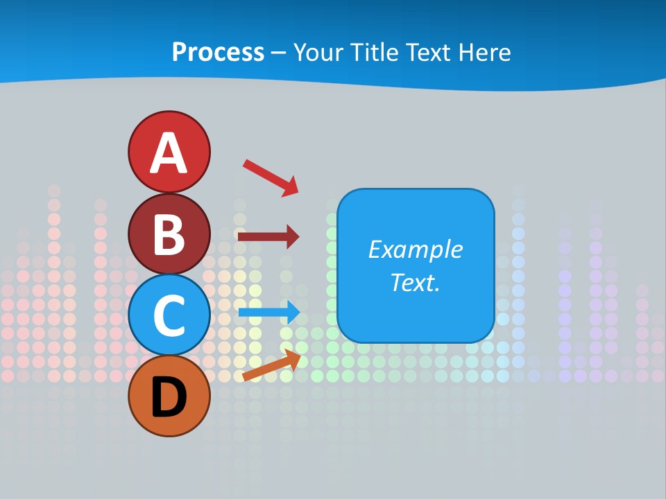 A Colorful Sound Wave On A Black Background PowerPoint Template