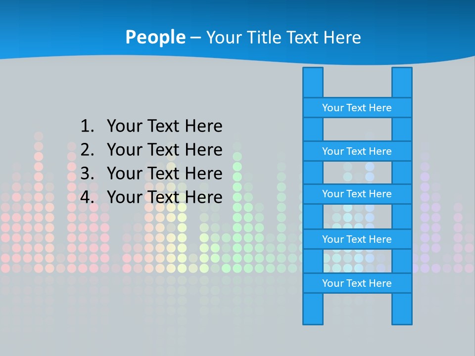 A Colorful Sound Wave On A Black Background PowerPoint Template