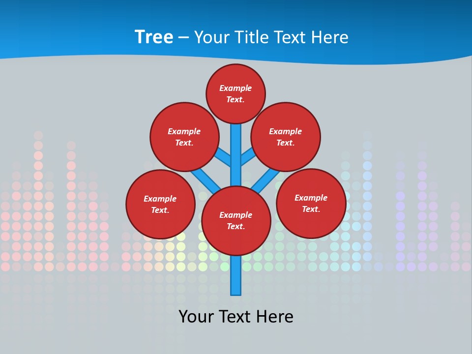 A Colorful Sound Wave On A Black Background PowerPoint Template