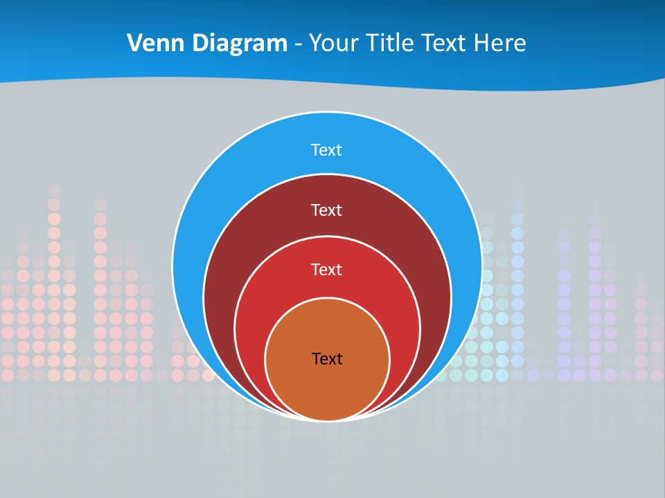 A Colorful Sound Wave On A Black Background PowerPoint Template