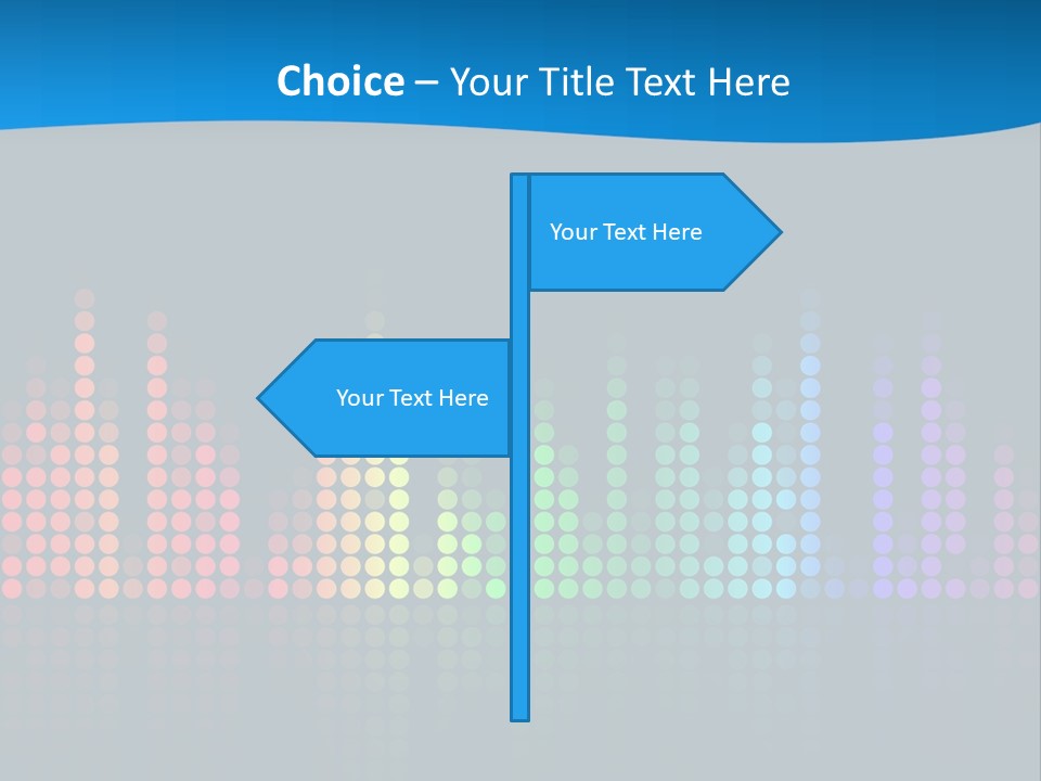 A Colorful Sound Wave On A Black Background PowerPoint Template
