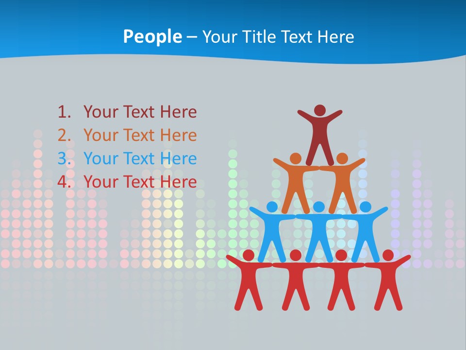 A Colorful Sound Wave On A Black Background PowerPoint Template