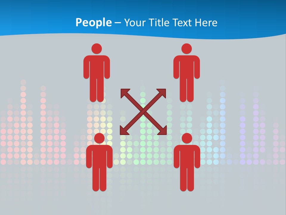 A Colorful Sound Wave On A Black Background PowerPoint Template