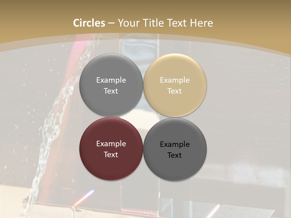 A Water Spouting Out Of The Side Of A Window PowerPoint Template