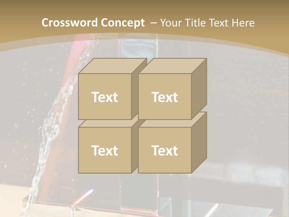 A Water Spouting Out Of The Side Of A Window PowerPoint Template