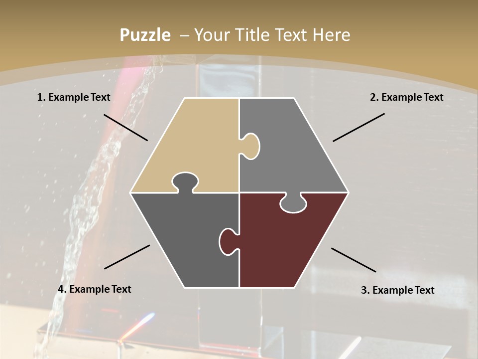 A Water Spouting Out Of The Side Of A Window PowerPoint Template