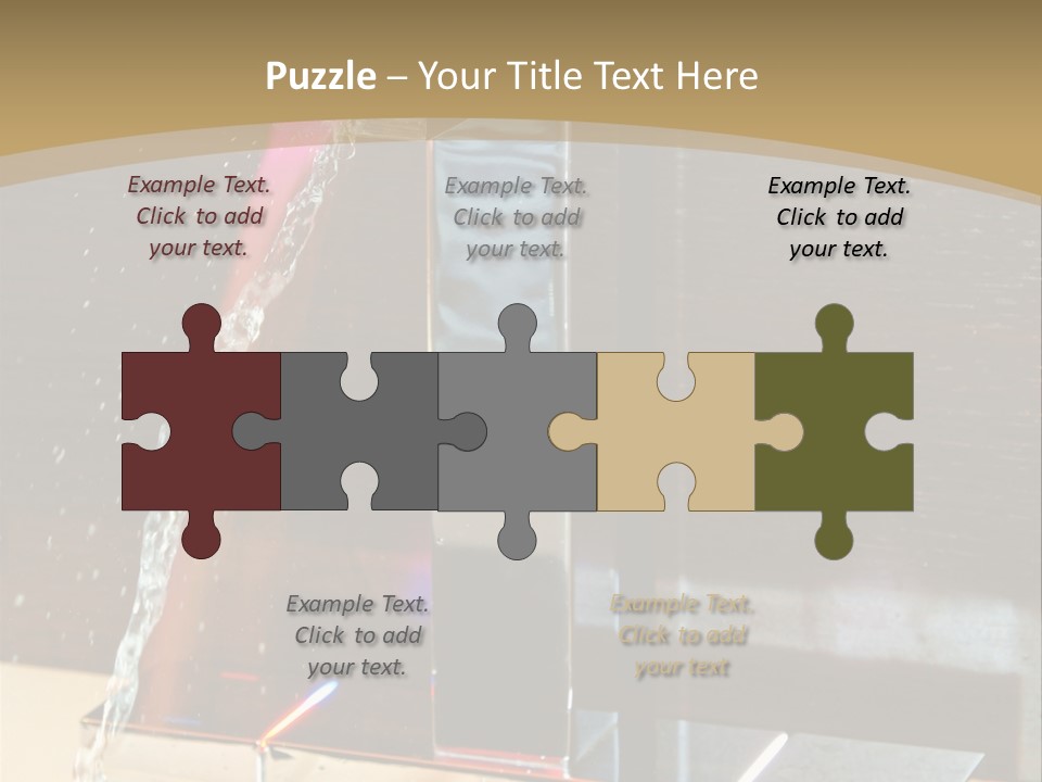 A Water Spouting Out Of The Side Of A Window PowerPoint Template