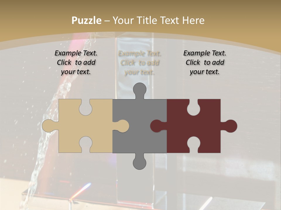 A Water Spouting Out Of The Side Of A Window PowerPoint Template