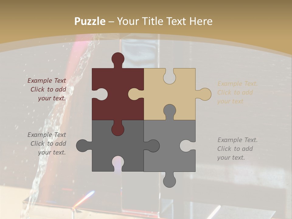 A Water Spouting Out Of The Side Of A Window PowerPoint Template