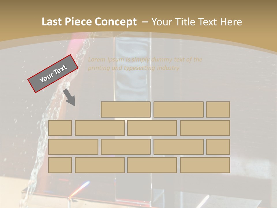 A Water Spouting Out Of The Side Of A Window PowerPoint Template