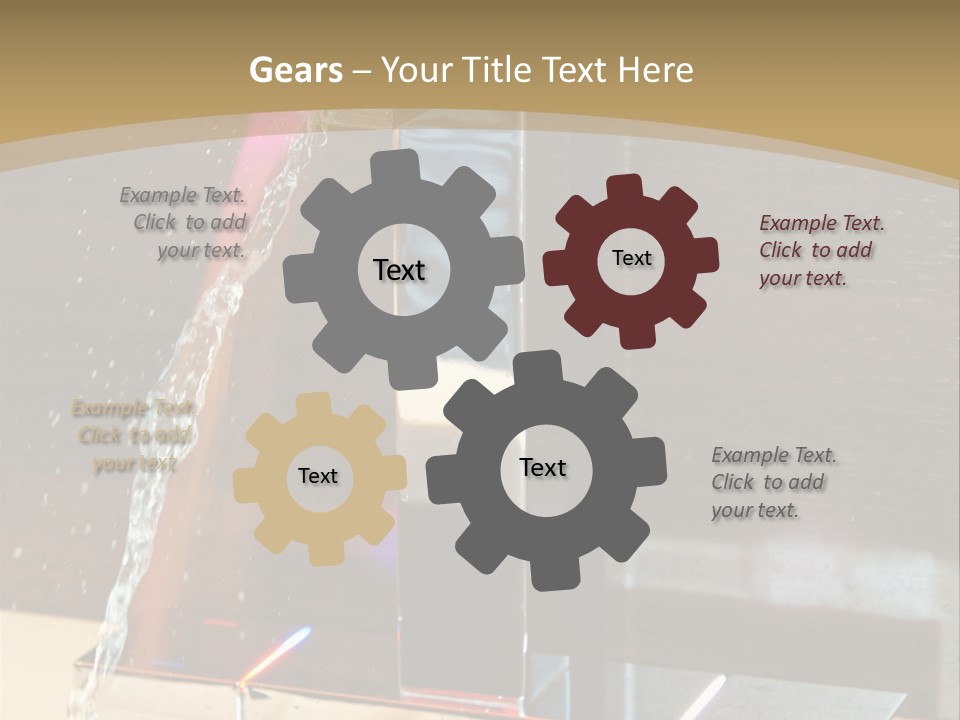 A Water Spouting Out Of The Side Of A Window PowerPoint Template