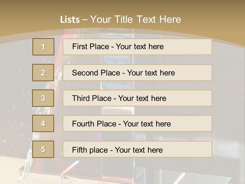 A Water Spouting Out Of The Side Of A Window PowerPoint Template