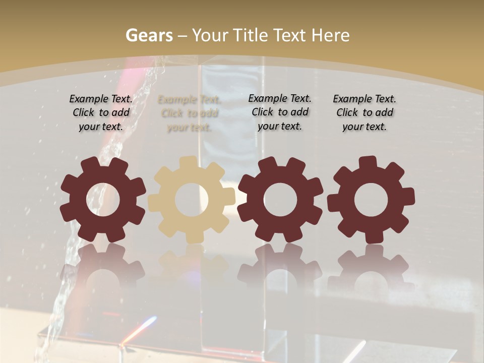 A Water Spouting Out Of The Side Of A Window PowerPoint Template