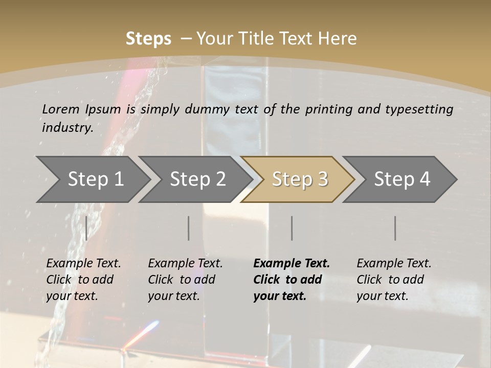 A Water Spouting Out Of The Side Of A Window PowerPoint Template