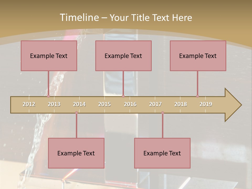 A Water Spouting Out Of The Side Of A Window PowerPoint Template