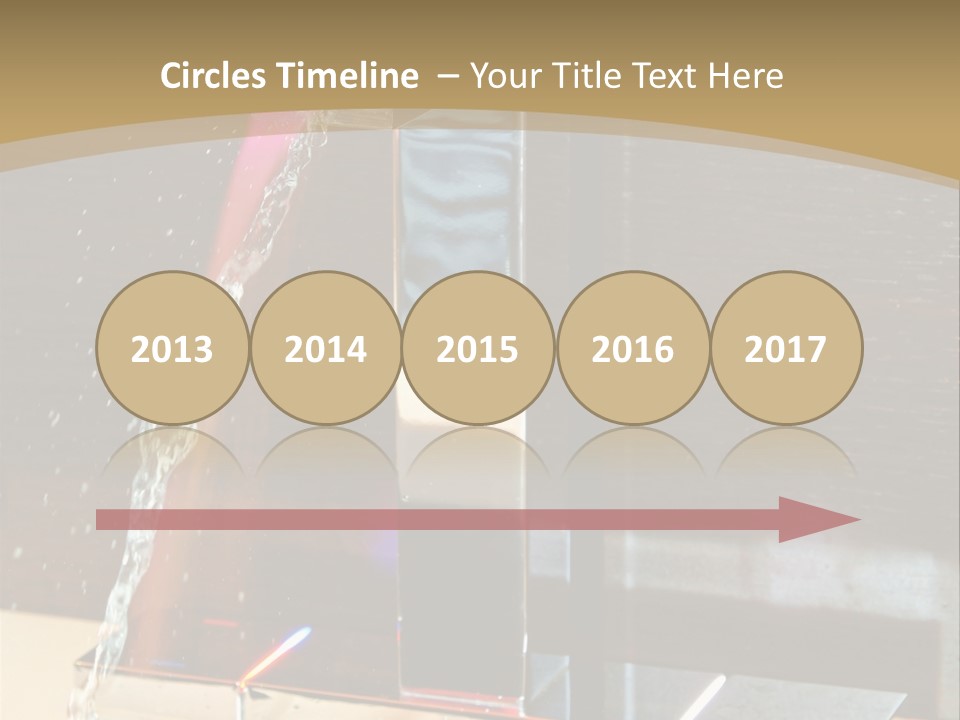 A Water Spouting Out Of The Side Of A Window PowerPoint Template