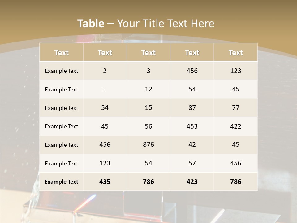A Water Spouting Out Of The Side Of A Window PowerPoint Template