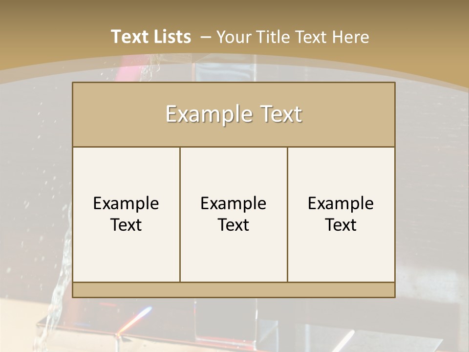 A Water Spouting Out Of The Side Of A Window PowerPoint Template