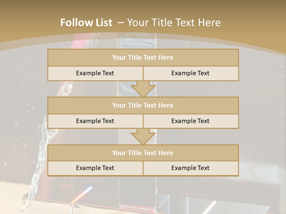 A Water Spouting Out Of The Side Of A Window PowerPoint Template