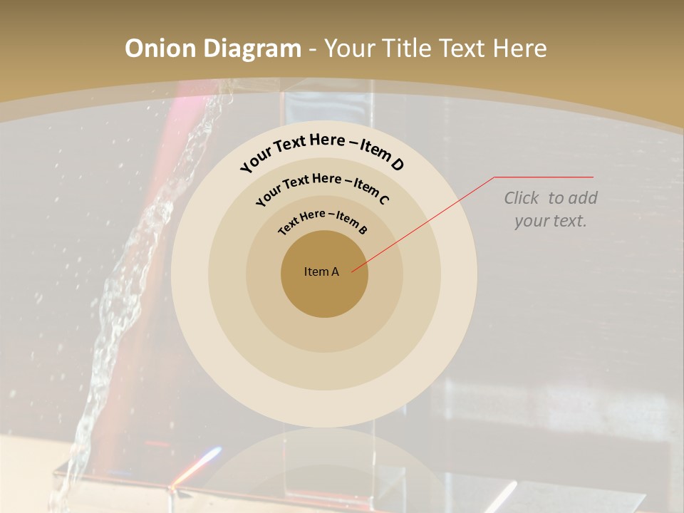 A Water Spouting Out Of The Side Of A Window PowerPoint Template