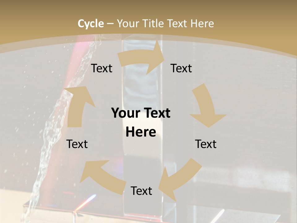 A Water Spouting Out Of The Side Of A Window PowerPoint Template