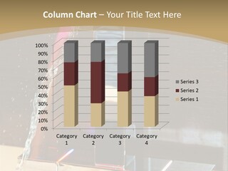 A Water Spouting Out Of The Side Of A Window PowerPoint Template