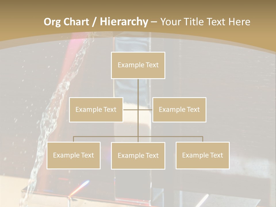 A Water Spouting Out Of The Side Of A Window PowerPoint Template