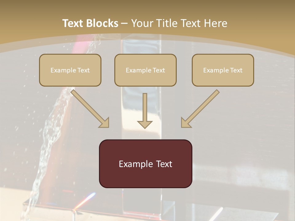 A Water Spouting Out Of The Side Of A Window PowerPoint Template