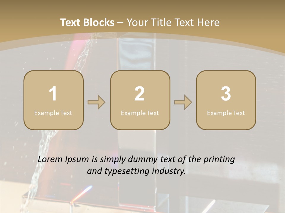 A Water Spouting Out Of The Side Of A Window PowerPoint Template