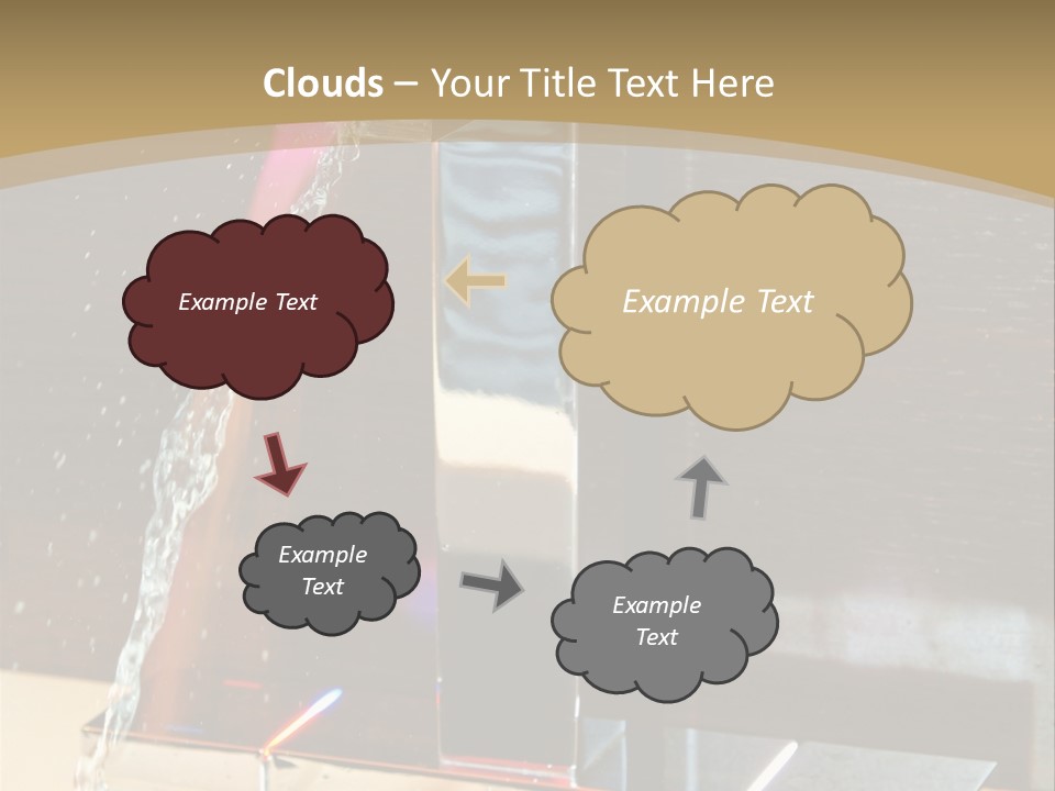 A Water Spouting Out Of The Side Of A Window PowerPoint Template