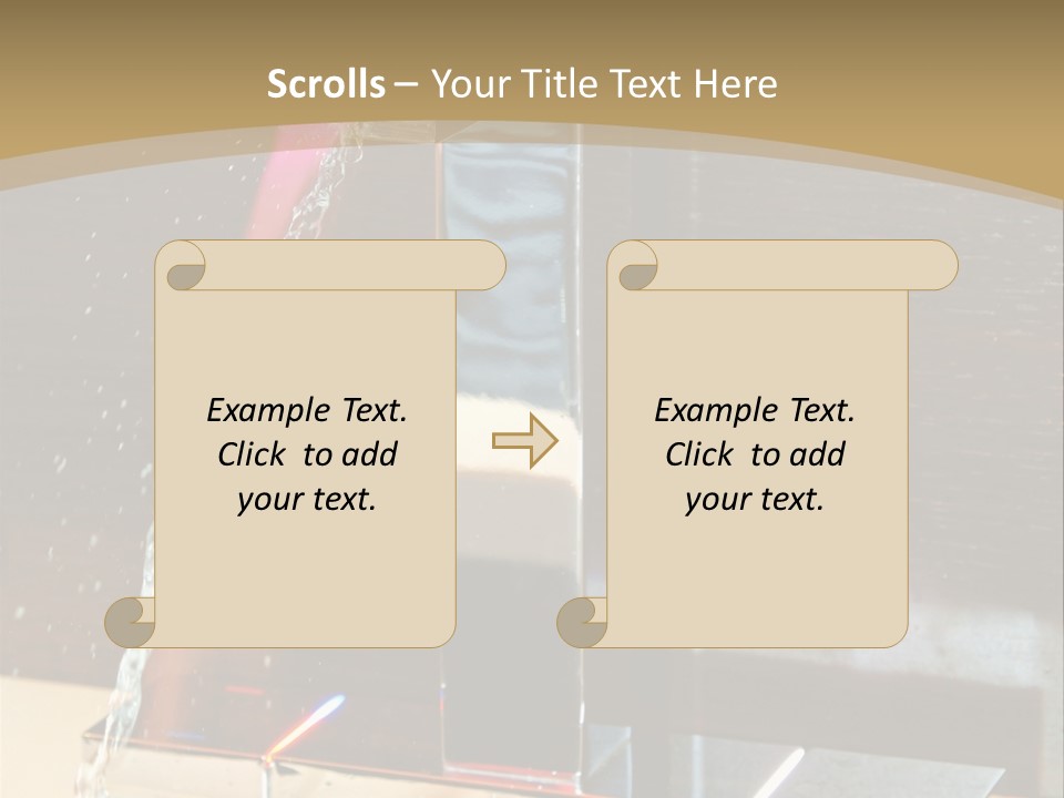 A Water Spouting Out Of The Side Of A Window PowerPoint Template