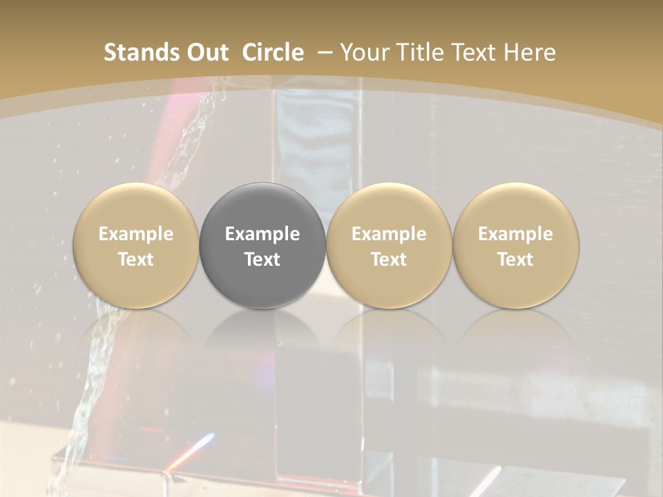 A Water Spouting Out Of The Side Of A Window PowerPoint Template