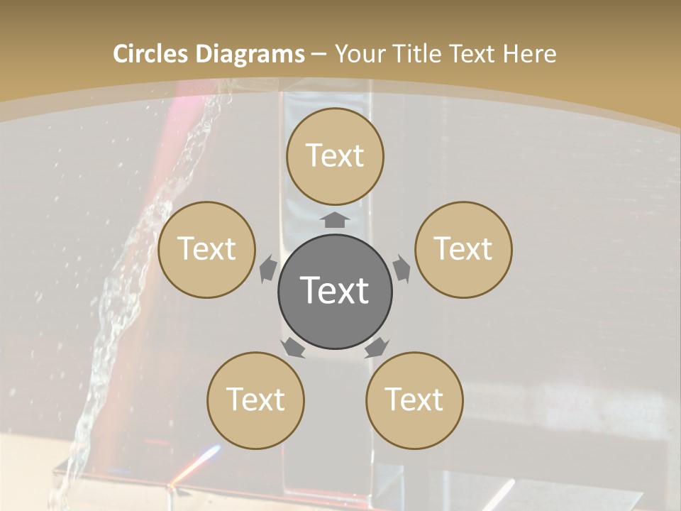 A Water Spouting Out Of The Side Of A Window PowerPoint Template