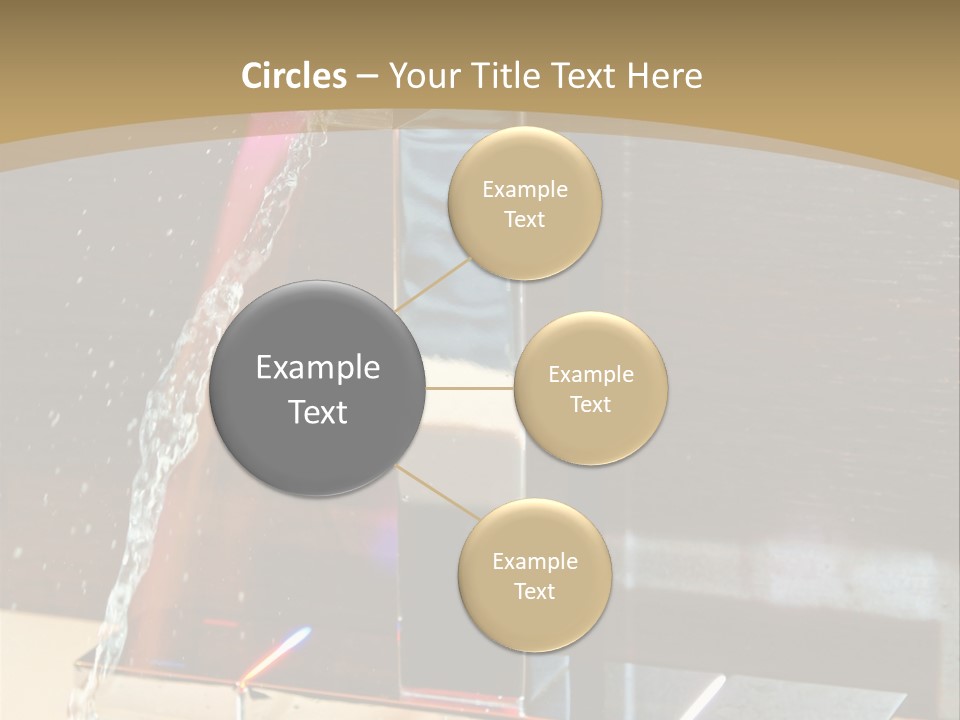 A Water Spouting Out Of The Side Of A Window PowerPoint Template